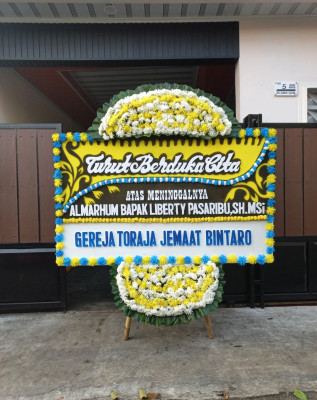 Papan Bunga Duka di Pamatang Silima Huta